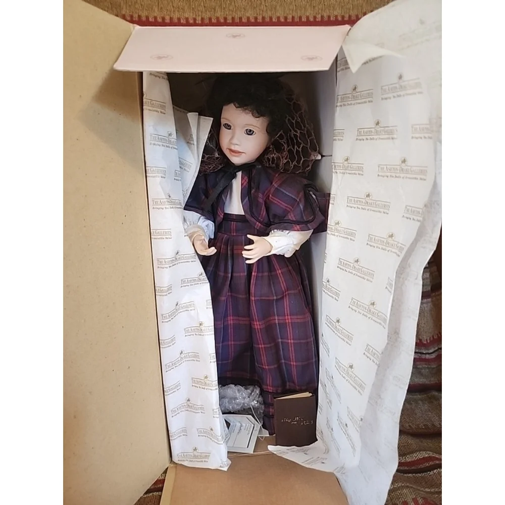 Ashton Drake Galleries Little Women “Jo” Doll 15” Tall PORCELAIN BNIB With‎ COA
